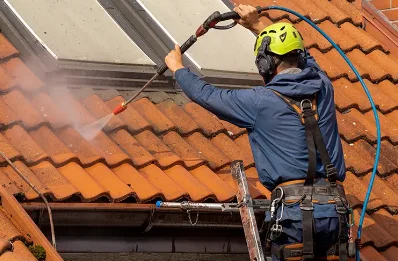 Démoussage et hydrofuge de toiture à Grézac